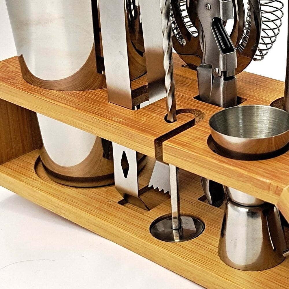 10-Piece Mixology & Craft Cocktail Shaker Set-Wine and Whiskey Decanter