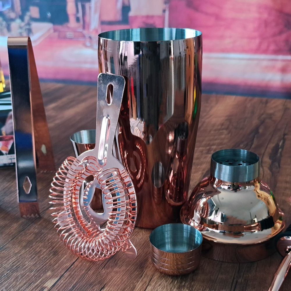 Mixology Cocktail Shaker Set-Wine and Whiskey Decanter