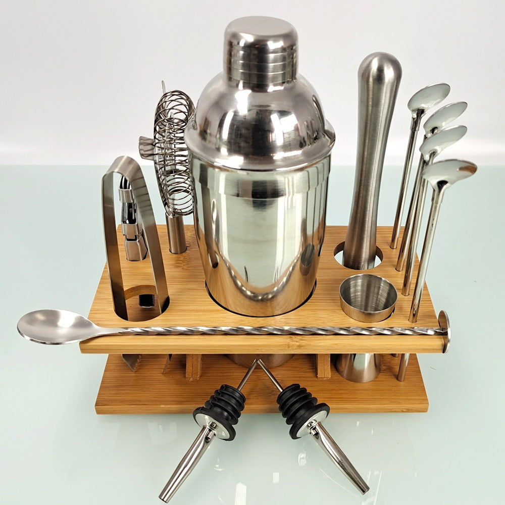 Mixology Cocktail Shaker Set-Wine and Whiskey Decanter