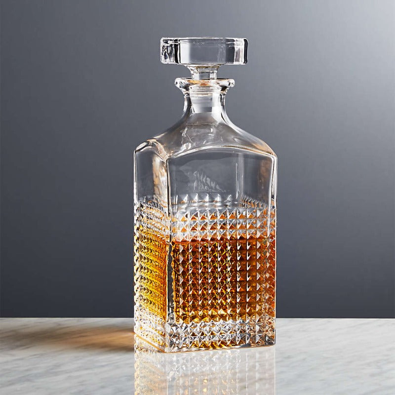 Glass Finished Decanter-Wine and Whiskey Decanter