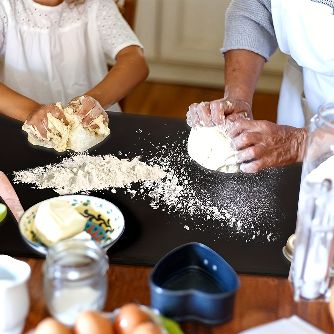 Large Kitchen Cutting Board With Protective Lip For Stable Chopping