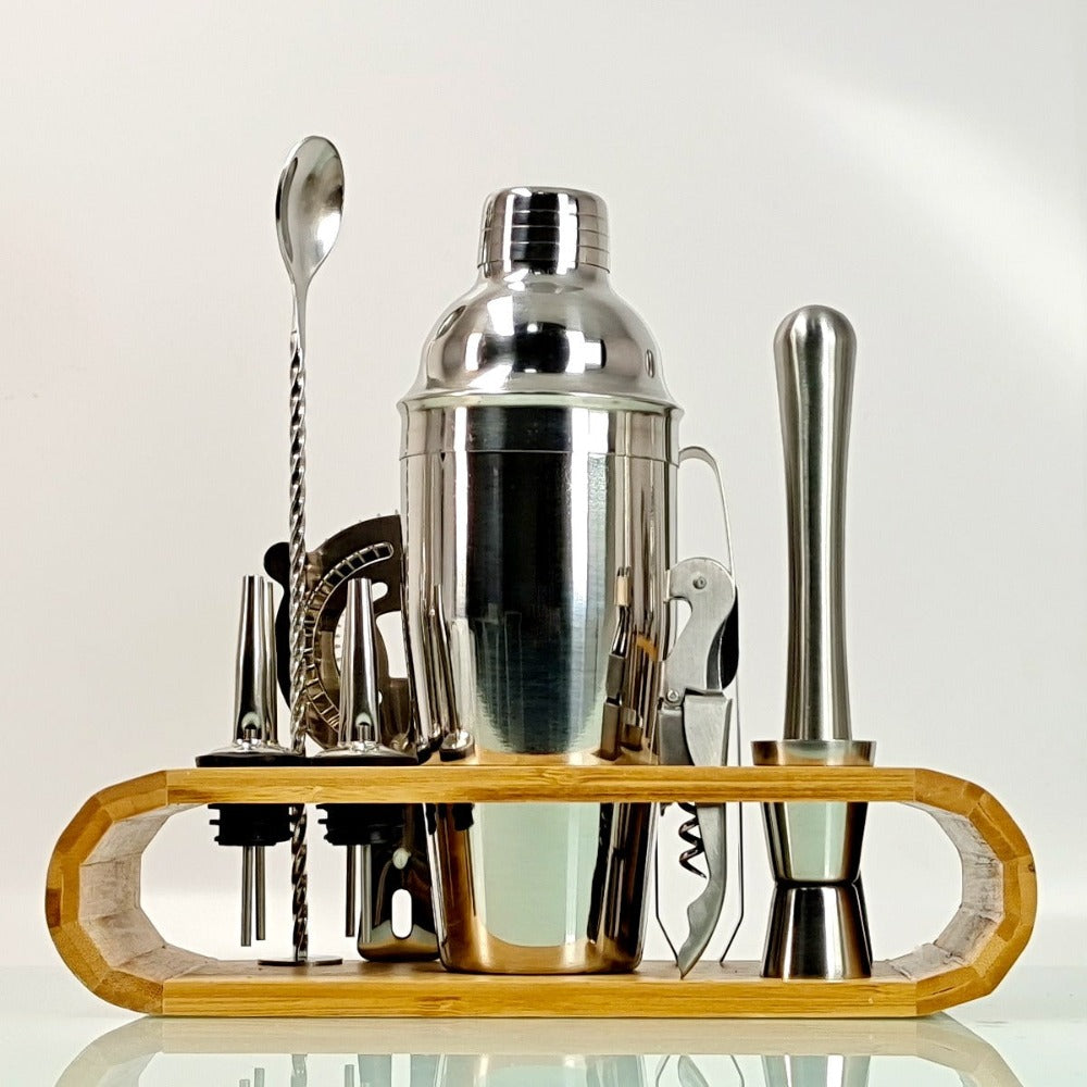 Mixology Cocktail Shaker Set-Wine and Whiskey Decanter