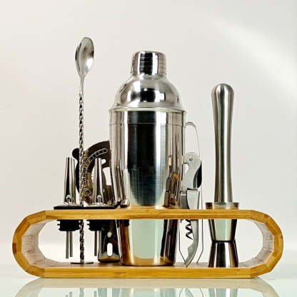 Mixology Cocktail Shaker Set-Wine and Whiskey Decanter