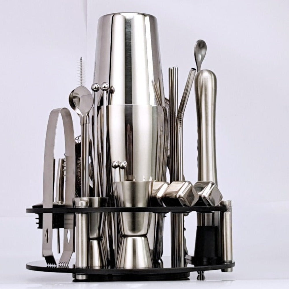 33-Piece Rotating Shaker-Wine and Whiskey Decanter