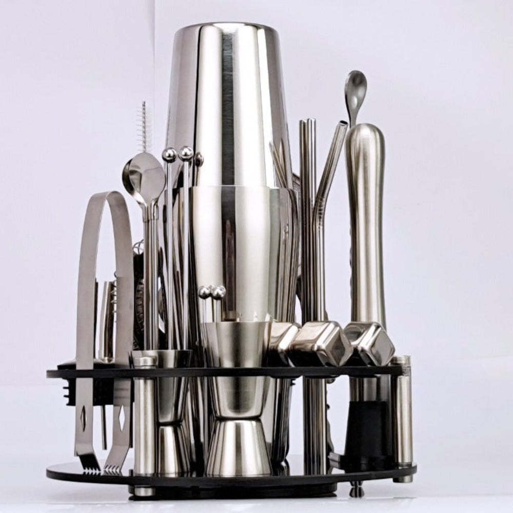 33-Piece Rotating Shaker-Wine and Whiskey Decanter