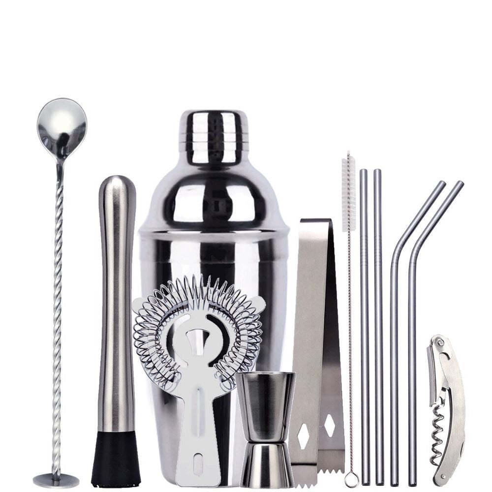 Stainless Steel Cocktail Kit-Wine and Whiskey Decanter