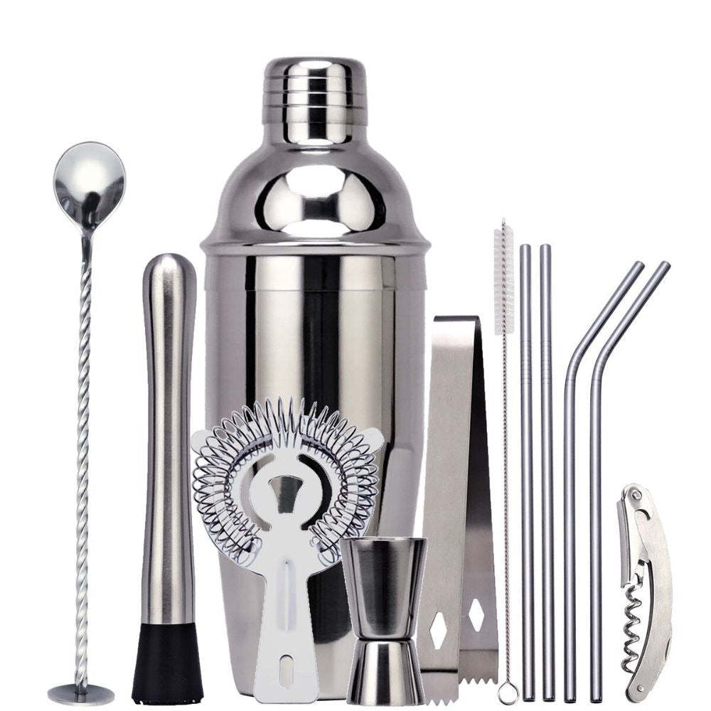 Stainless Steel Cocktail Kit-Wine and Whiskey Decanter