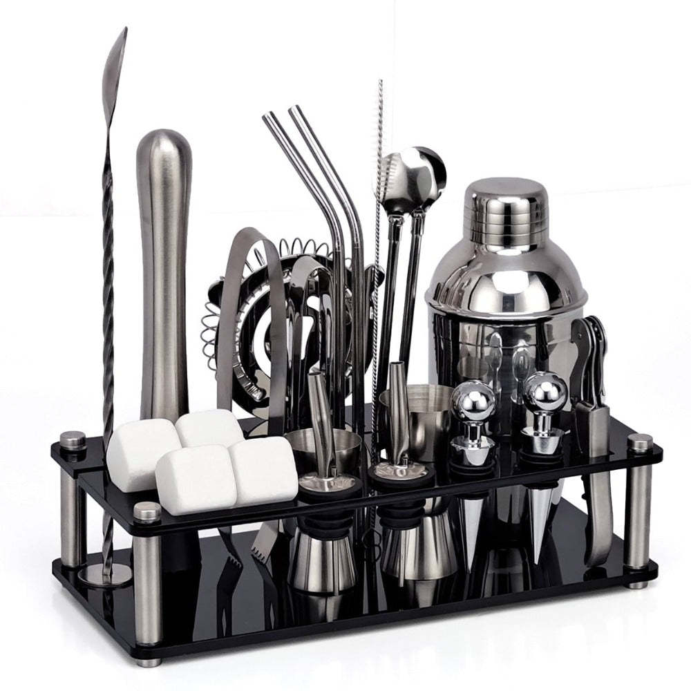 23-Piece Whiskey Shaker-Wine and Whiskey Decanter