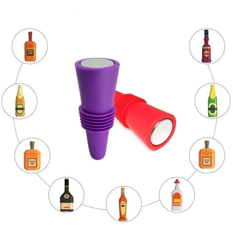 Silicone Wine And Beverage Bottle Cap-Wine and Whiskey Decanter