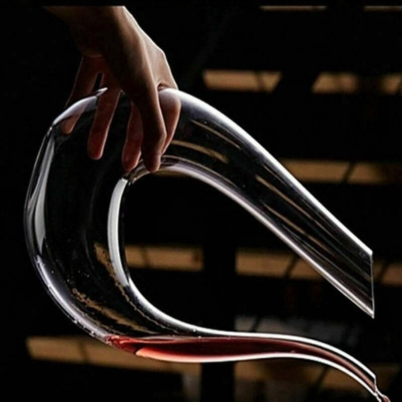 U-Shaped Crystal Red Wine Glasses Decanter Bottle-Wine and Whiskey Decanter