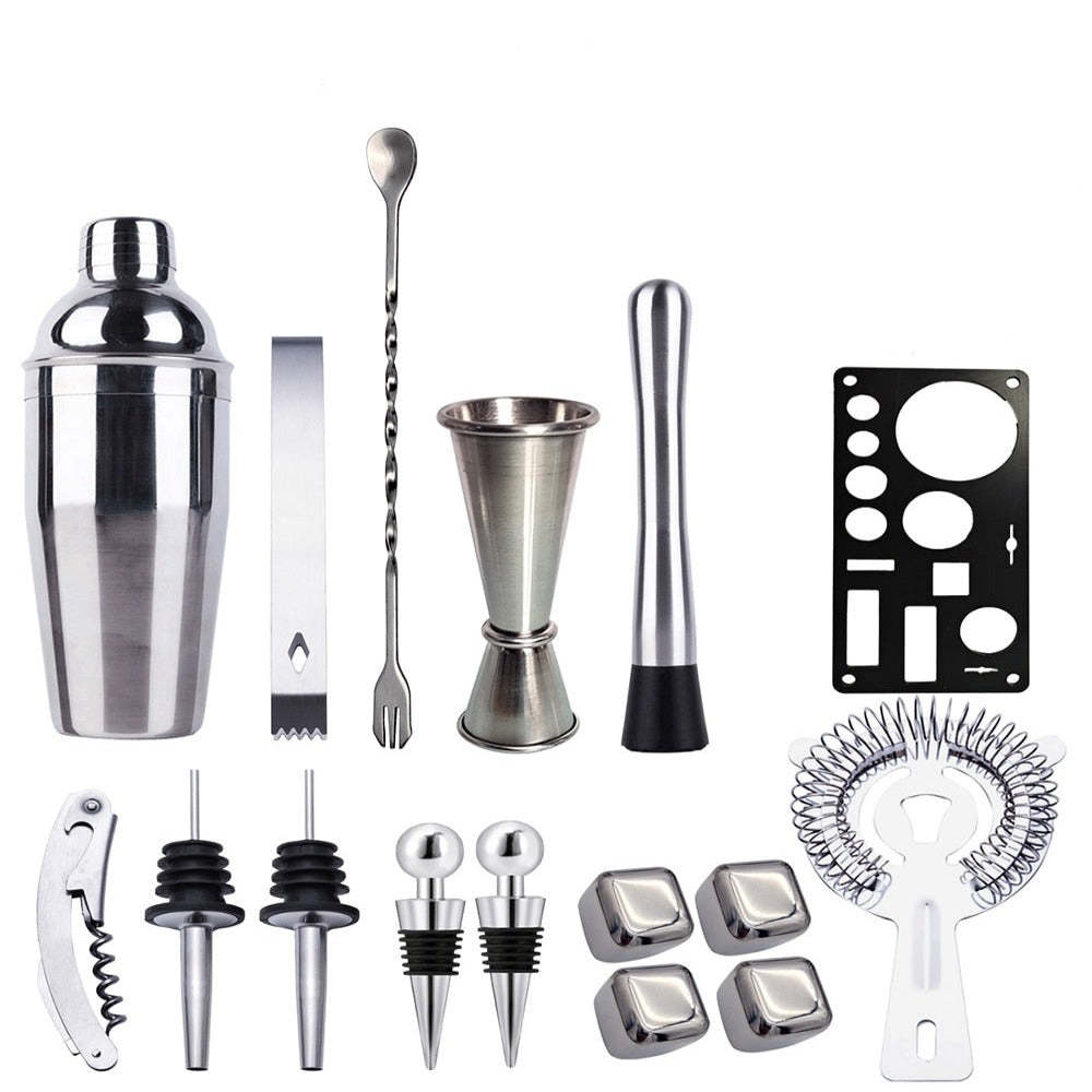 Craft Cocktail Shaker Set-Wine and Whiskey Decanter