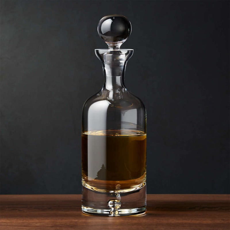Crystalline Glass Decanter-Wine and Whiskey Decanter
