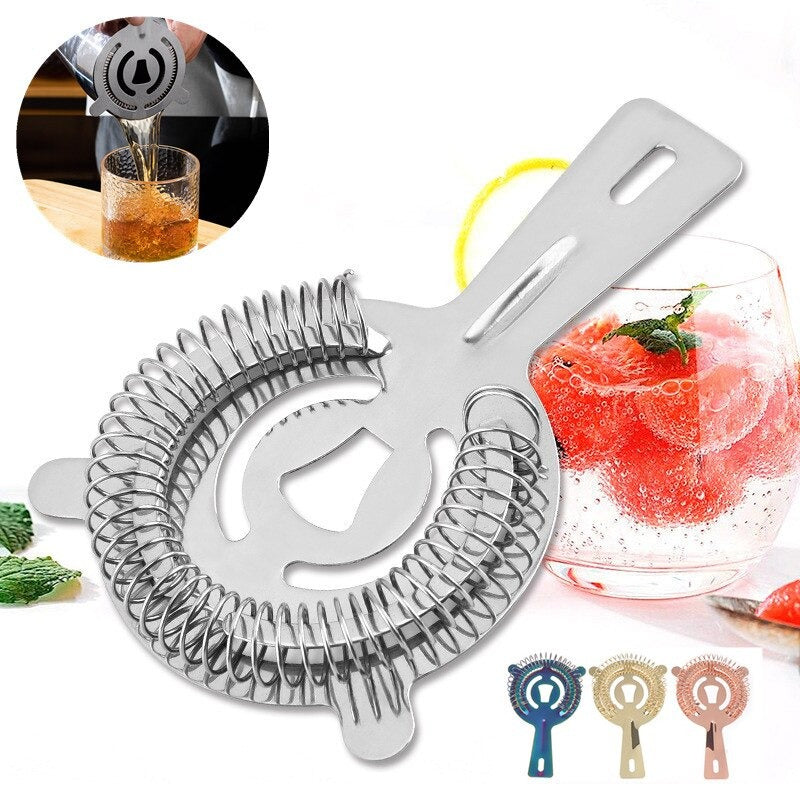 Stainless Steel Bar Strainer-Wine and Whiskey Decanter