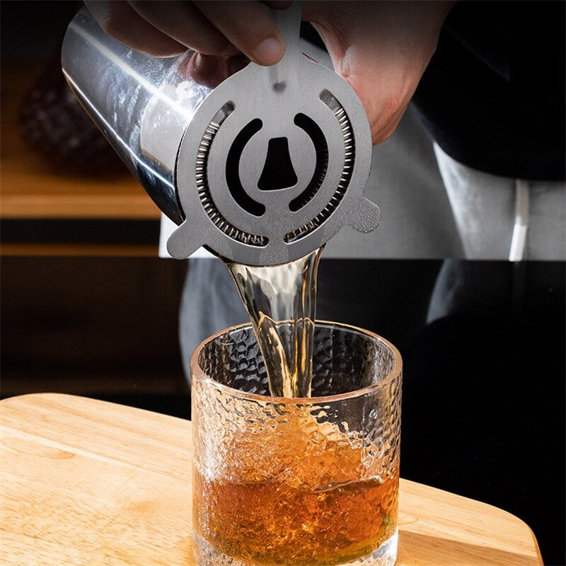 Stainless Steel Bar Strainer-Wine and Whiskey Decanter