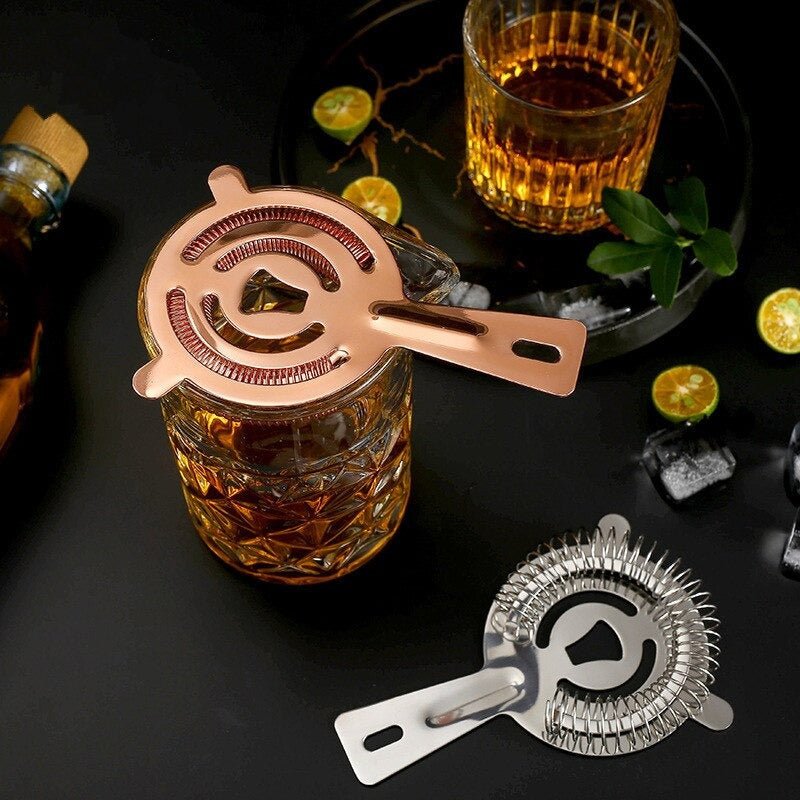 Stainless Steel Bar Strainer-Wine and Whiskey Decanter