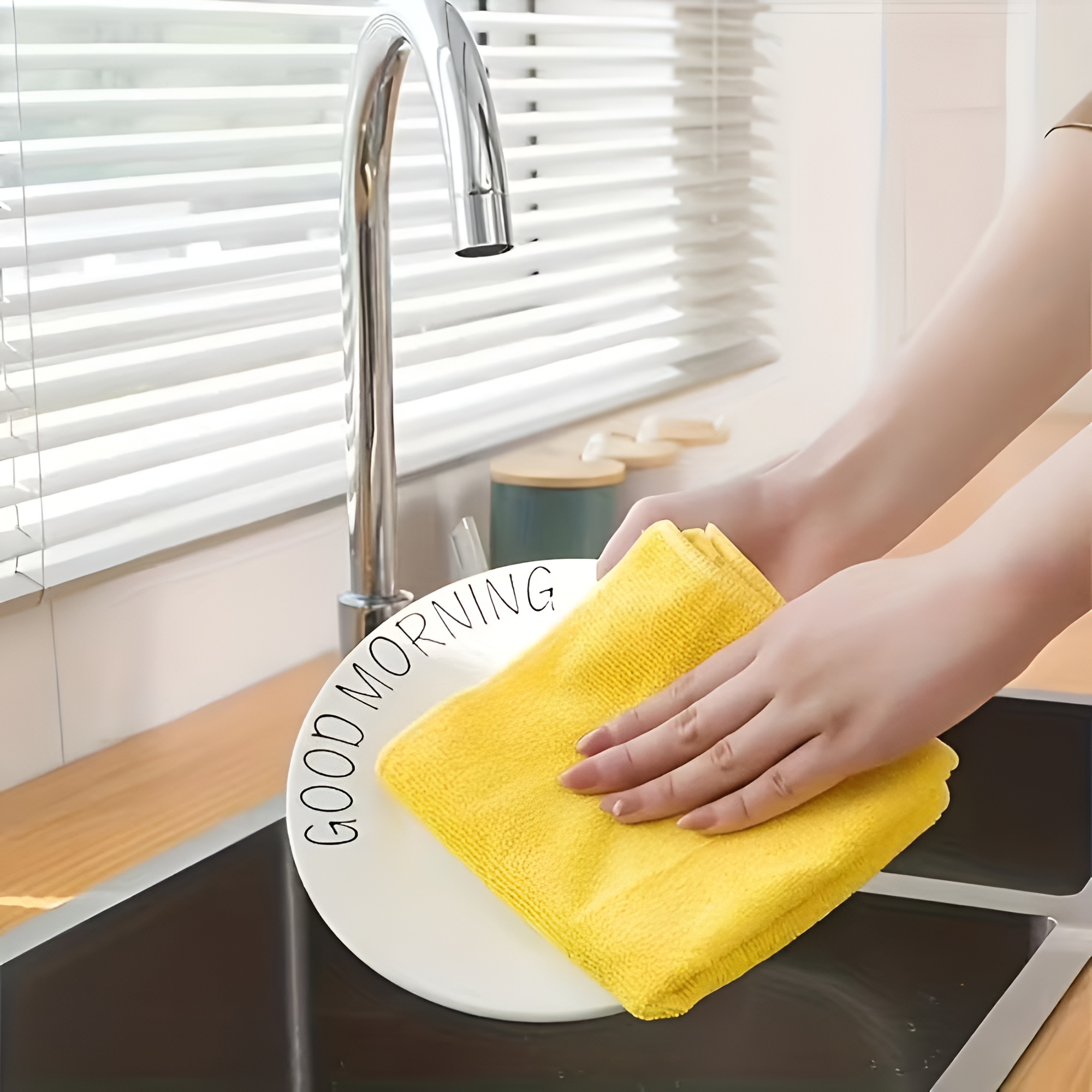 20 Piece Of Microfiber Cleaning Cloth Absorbent Kitchen Towels