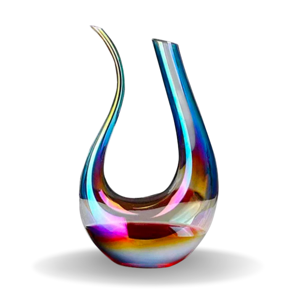 Colorful Harp Swan Decanter-Wine and Whiskey Decanter