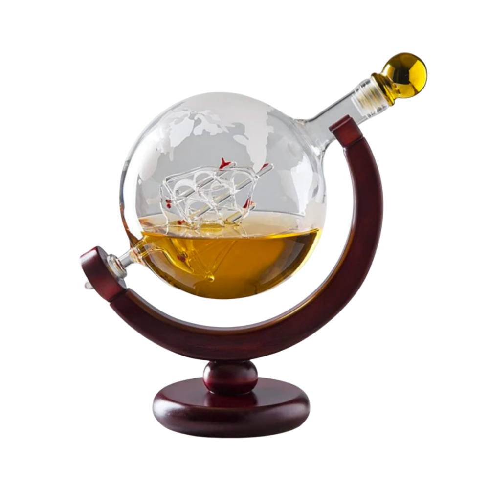 Globe Shaped Whiskey Decanter
