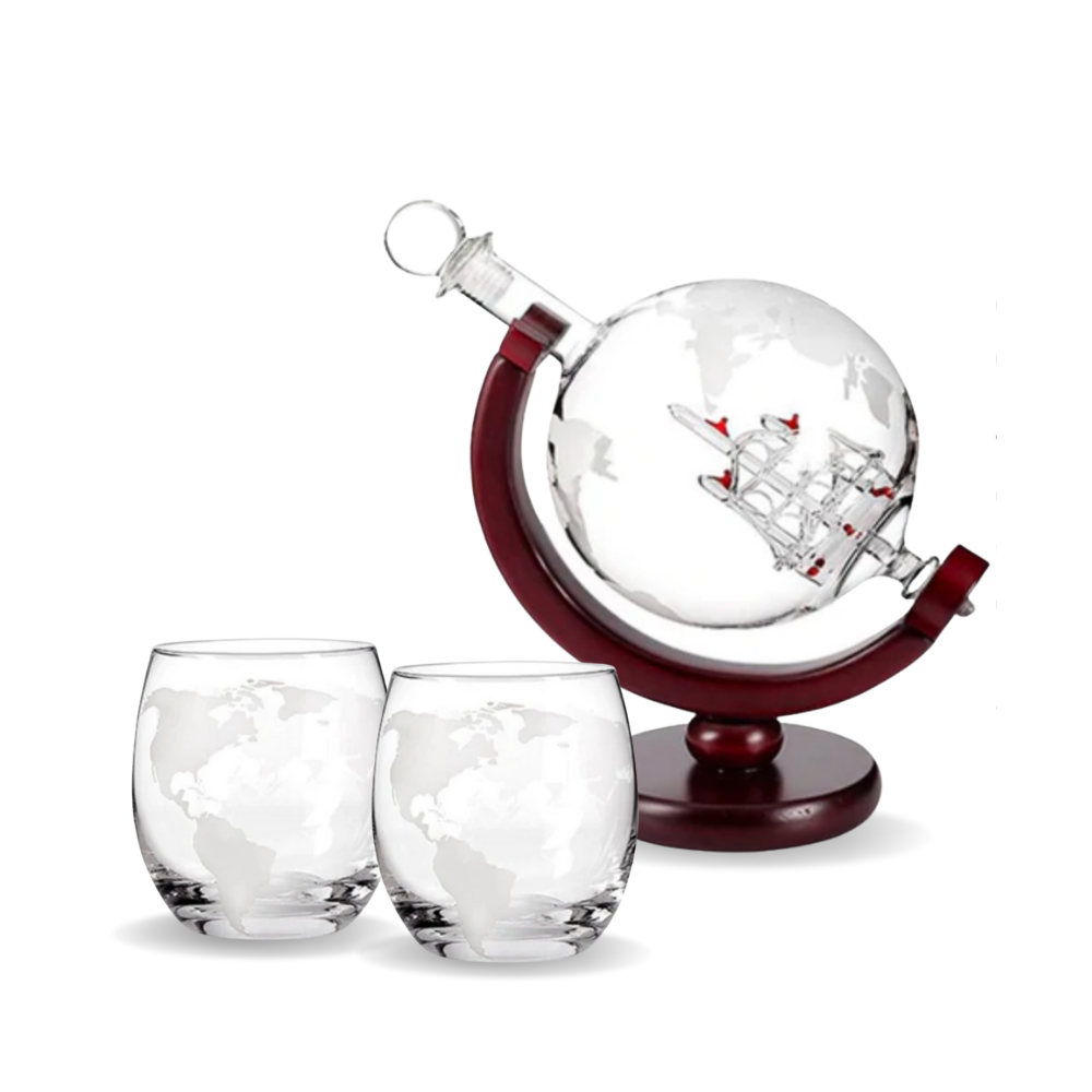 Whiskey Decanter Glass Set-Wine and Whiskey Decanter