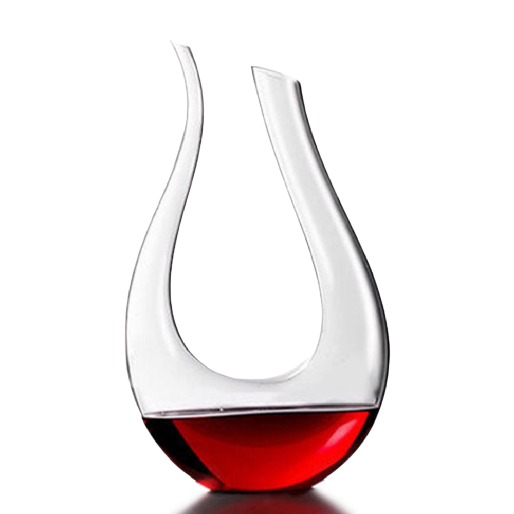 Large U-Shaped Wine Decanter-Wine and Whiskey Decanter
