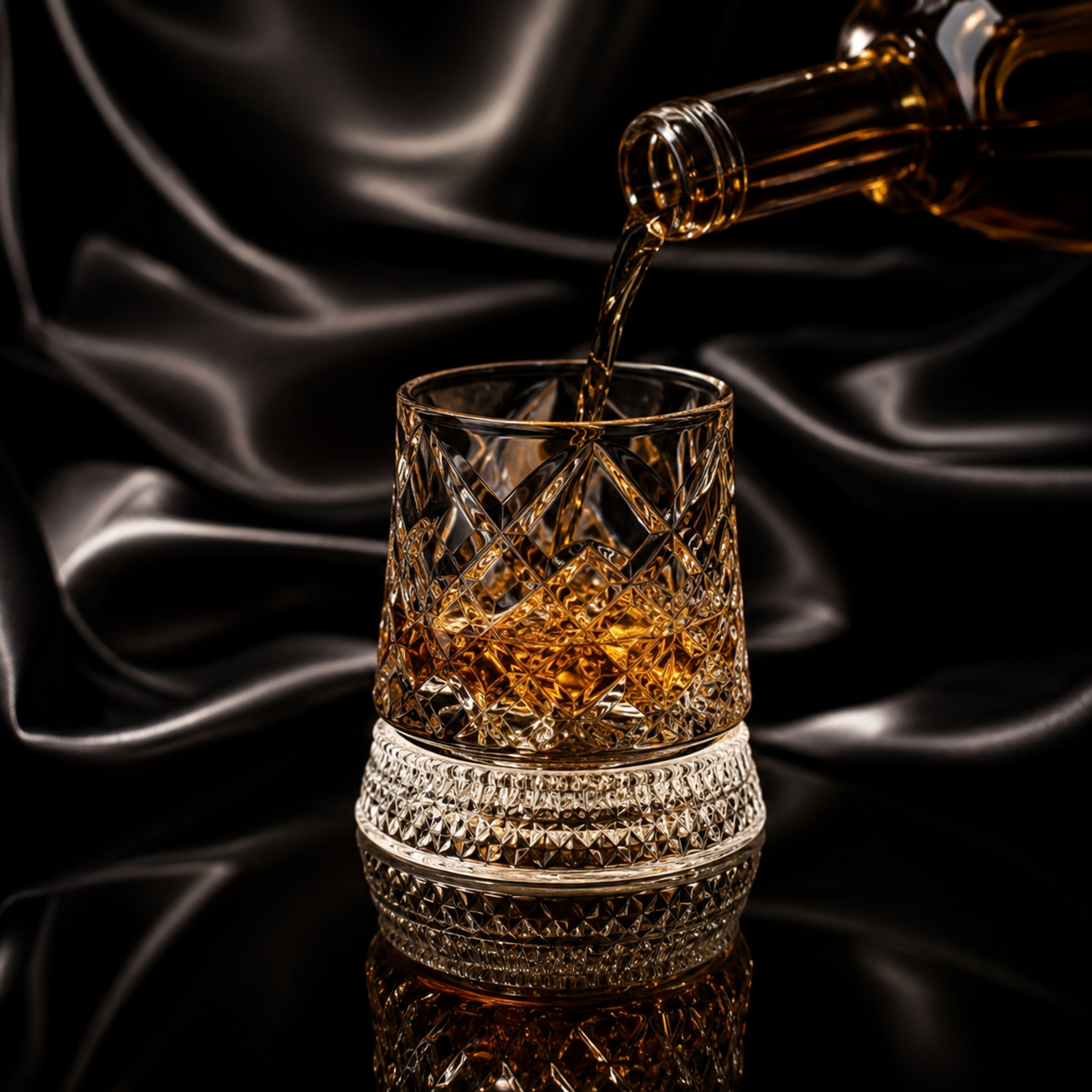 360 Degree Rotating Whiskey Glass For Stylish Drinking  