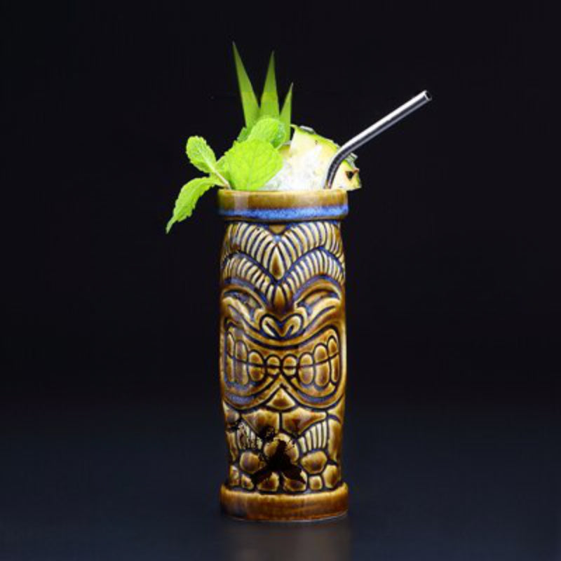 Ceramic Tribal Drink Mug-Wine and Whiskey Decanter