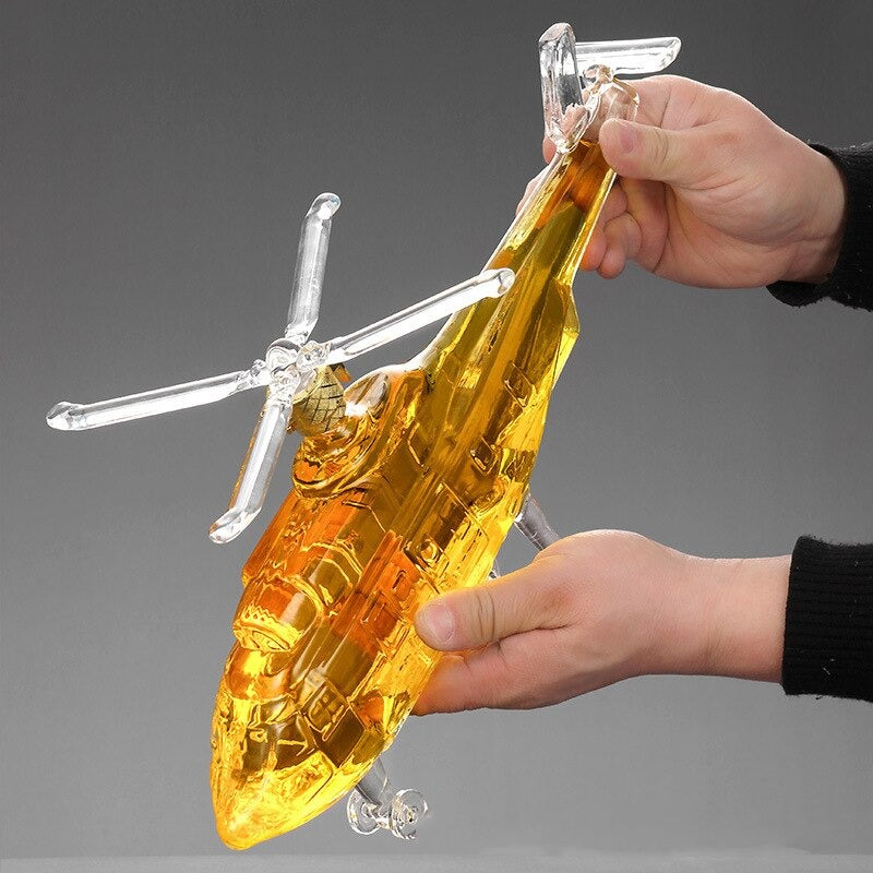 Helicopter Shaped Decanter For Liquor-Wine and Whiskey Decanter