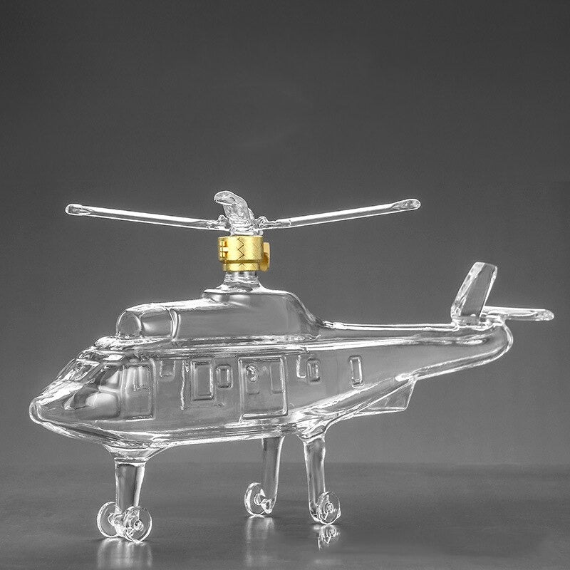 Helicopter Shaped Decanter For Liquor-Wine and Whiskey Decanter