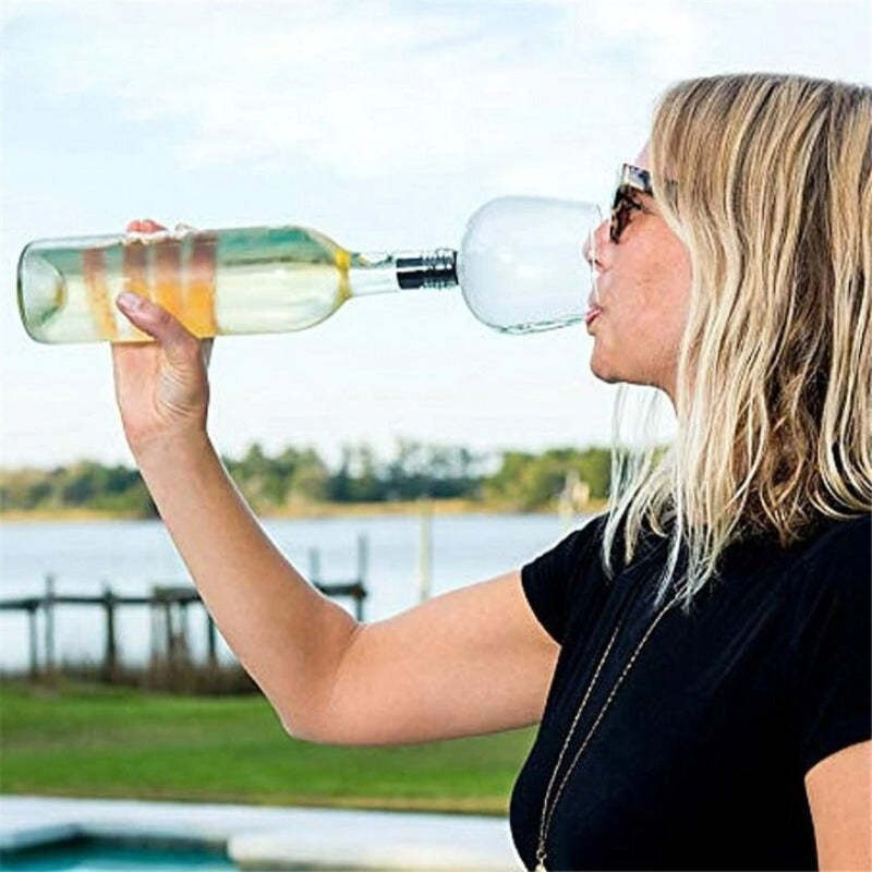 Wine Glass Cup With Silicone Seal-Wine and Whiskey Decanter