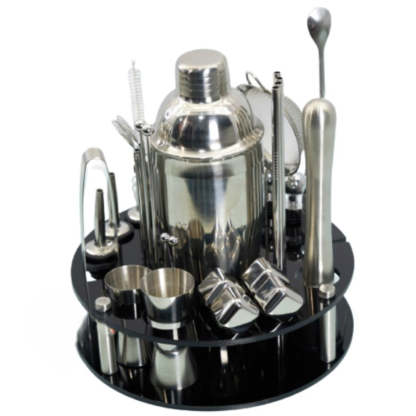 33-Piece Rotating Shaker-Wine and Whiskey Decanter