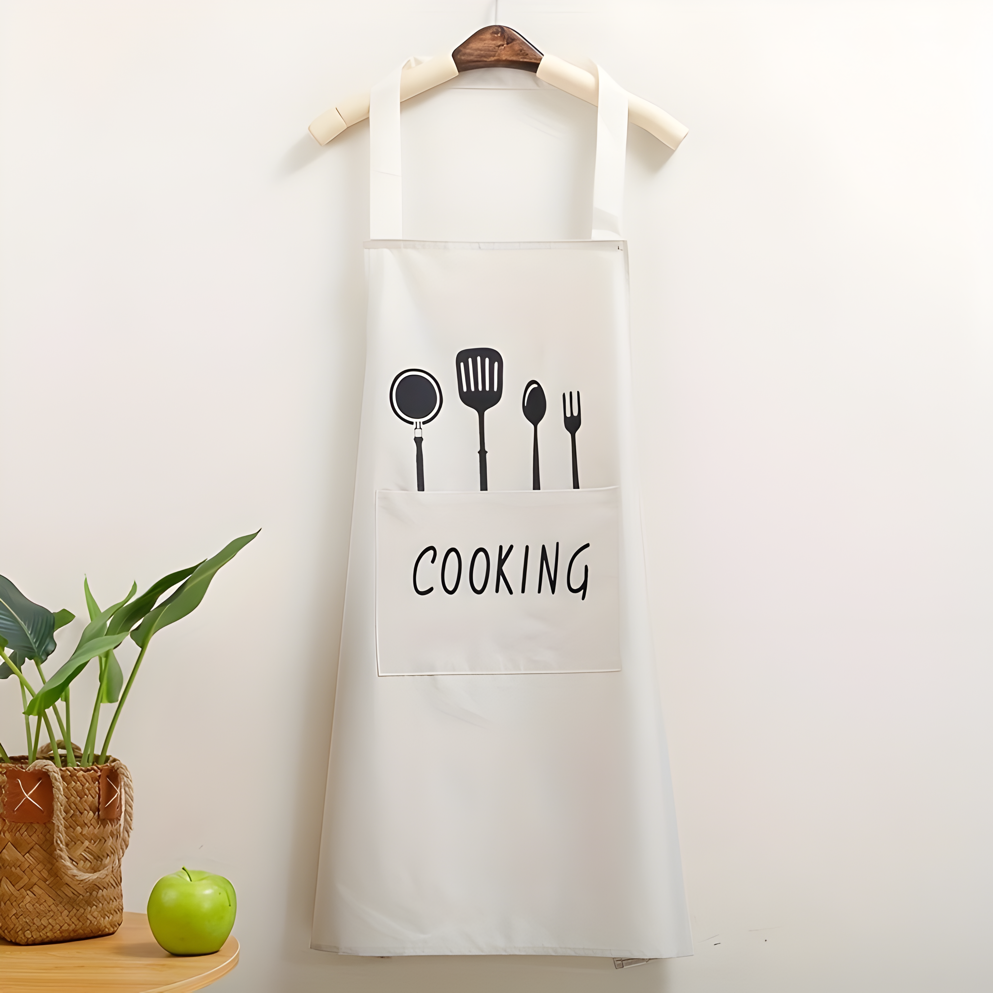 Professional Water Resistant Cooking Apron with Pockets - Adjustable Kitchen Chef Apron for Men & Women