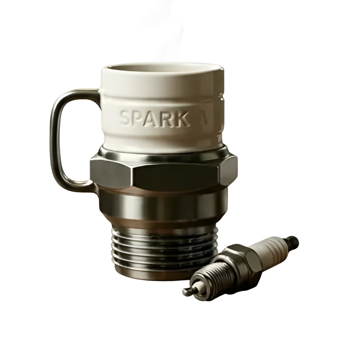 Mechanical Style Coffee Mug With Engine Inspired Design