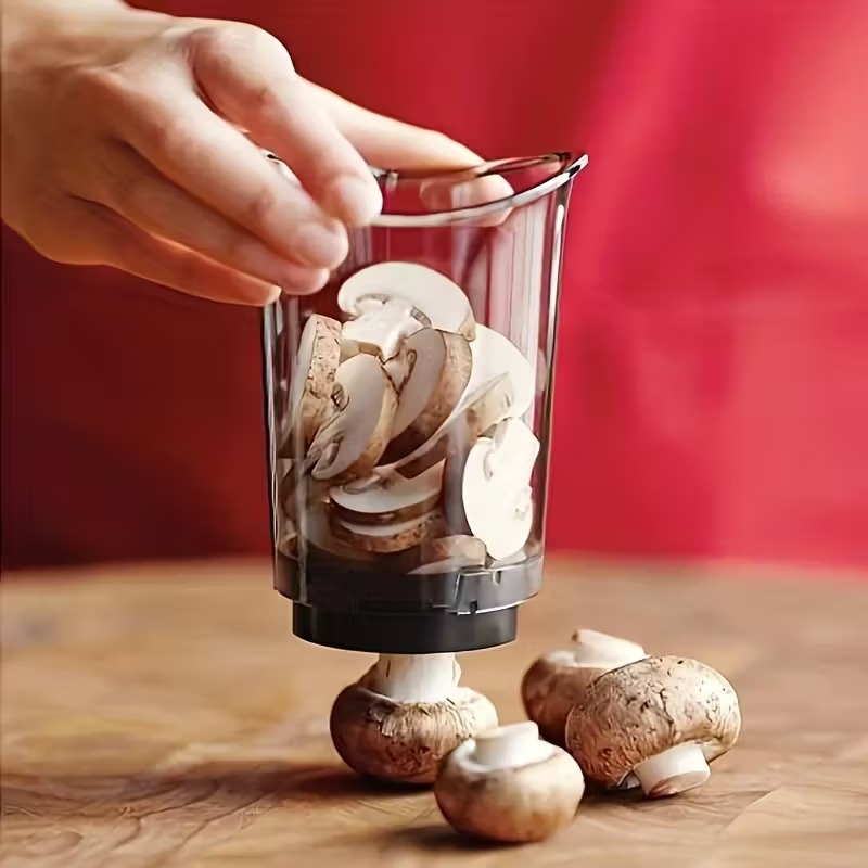 SwiftSlice Manual Vegetable Chopper Cup With Stainless Steel Blade