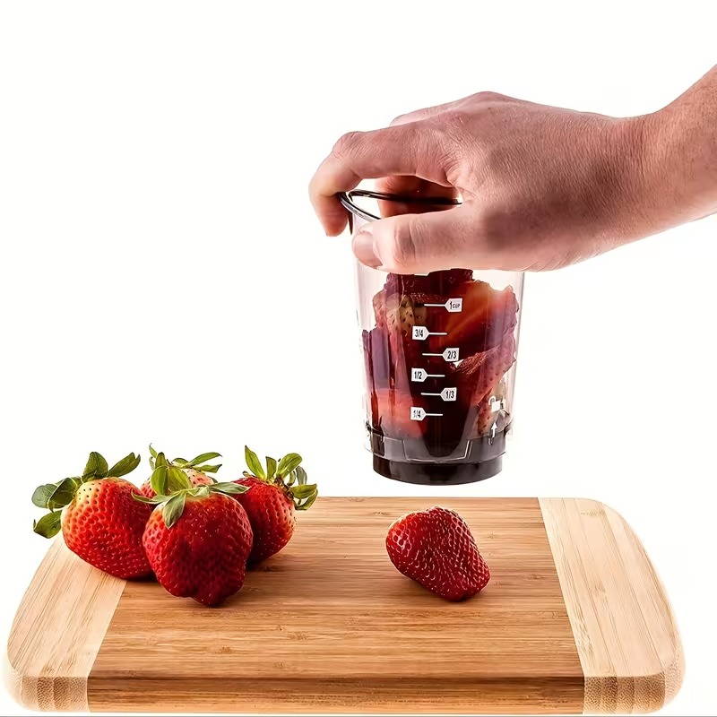 SwiftSlice Manual Vegetable Chopper Cup With Stainless Steel Blade