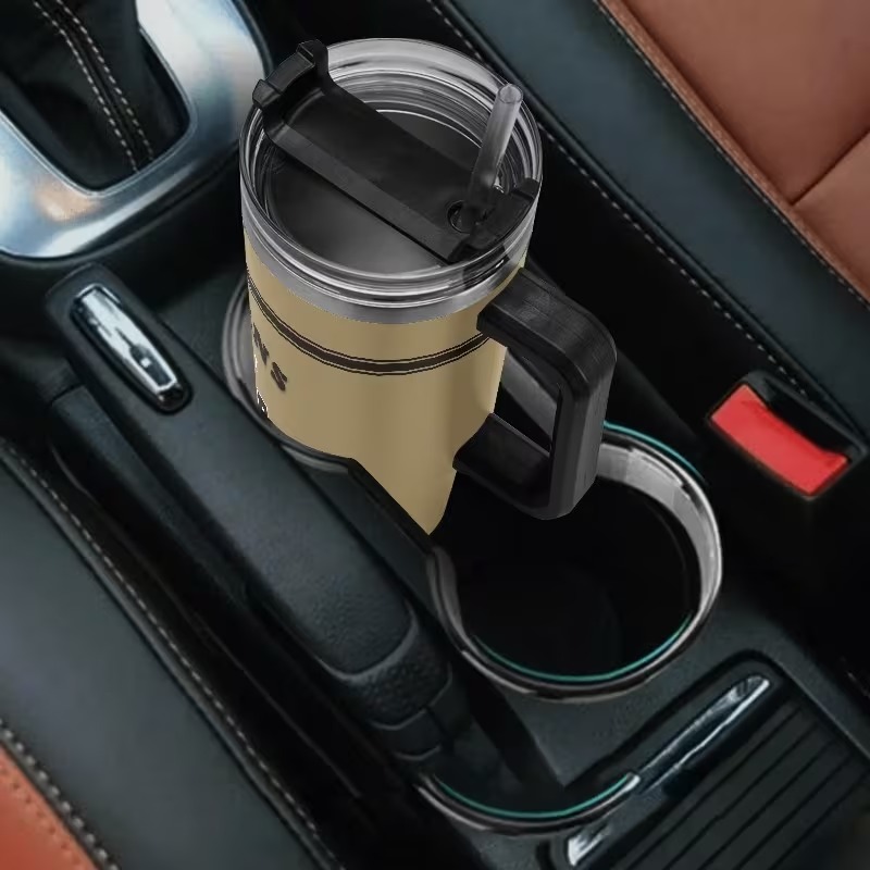 Custom 40oz New Orleans City Theme Stainless Steel Insulated Tumbler with Lid and Straw