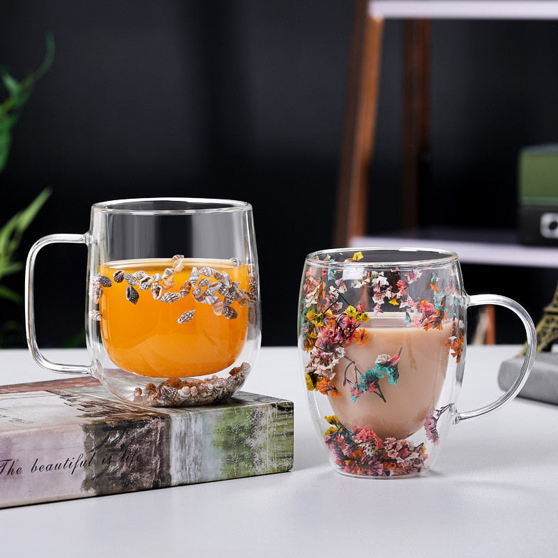Double Wall Glass Mug-Wine and Whiskey Decanter