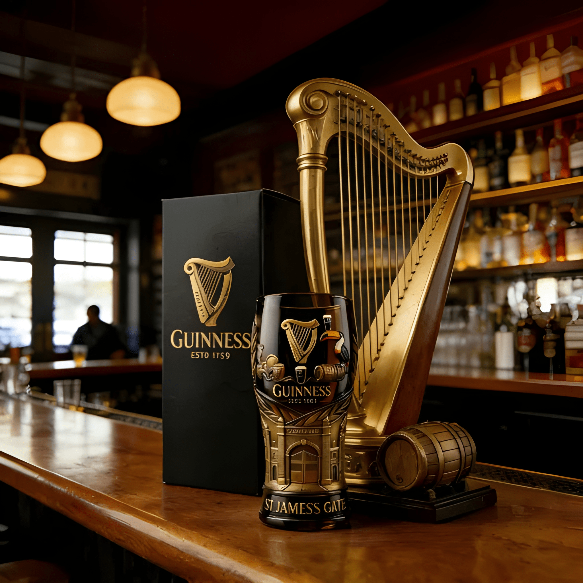 Vintage Style 1759 Heritage Sculpted Pint Glass With 3D Detail