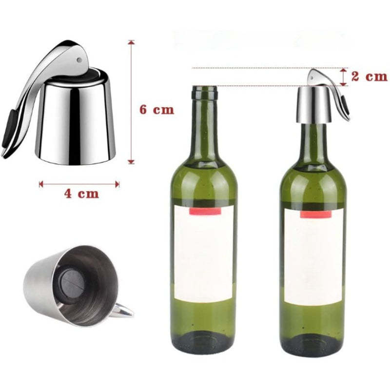 Vacuum Sealer Bottle Plug For Wine Bottle-Wine and Whiskey Decanter