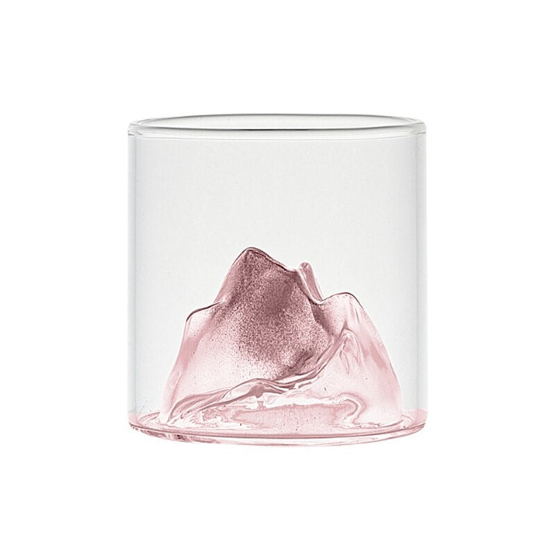 Mountain Shaped Glass Cup-Wine and Whiskey Decanter