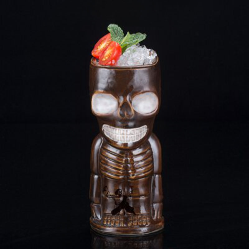 Ceramic Skull Bar Mug-Wine and Whiskey Decanter