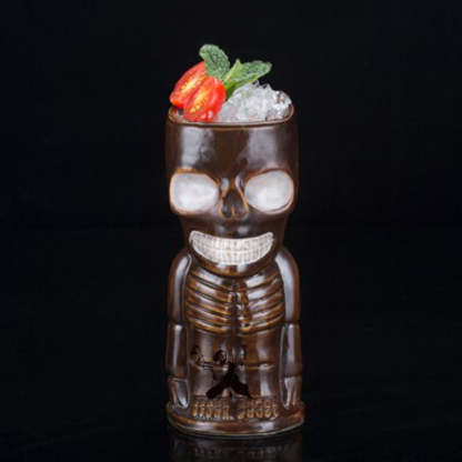 Ceramic Skull Bar Mug-Wine and Whiskey Decanter