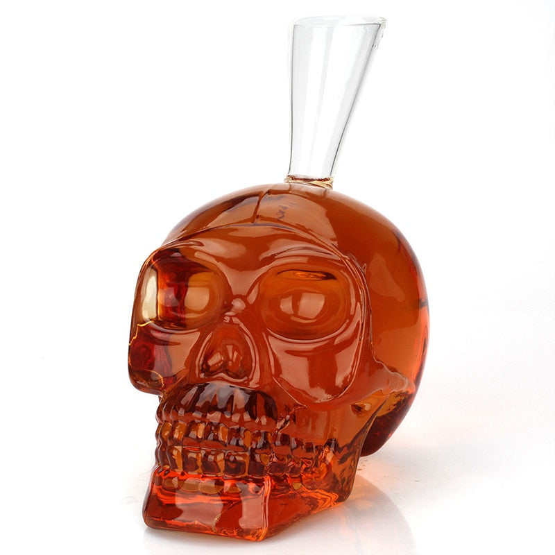 Skull Designed Glass Decanter-Wine and Whiskey Decanter