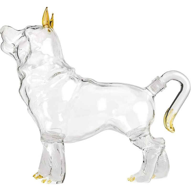 Dog Shaped Glass Decanter-Wine and Whiskey Decanter