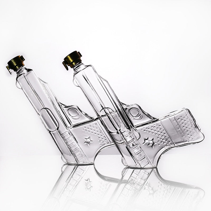 Pistol Style Glass Decanter-Wine and Whiskey Decanter