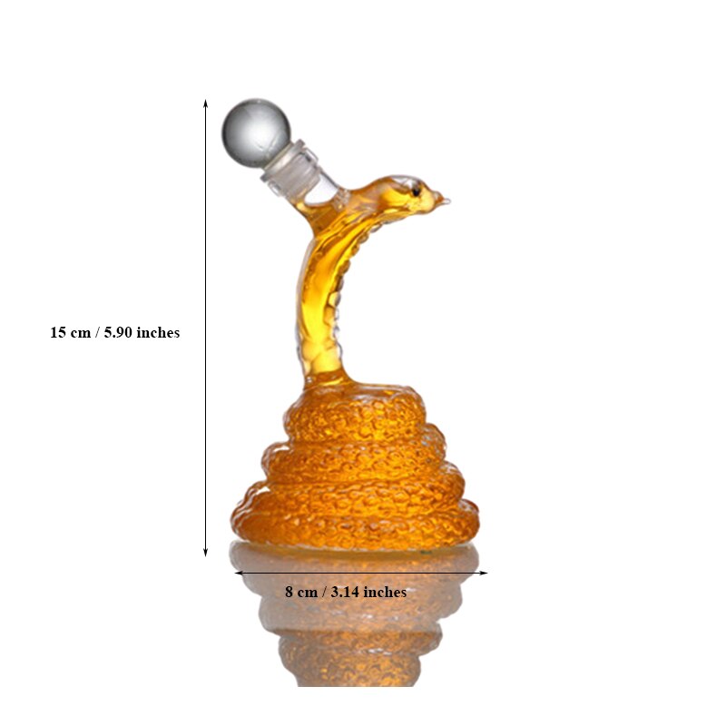 Small Snake Design Decanter-Wine and Whiskey Decanter