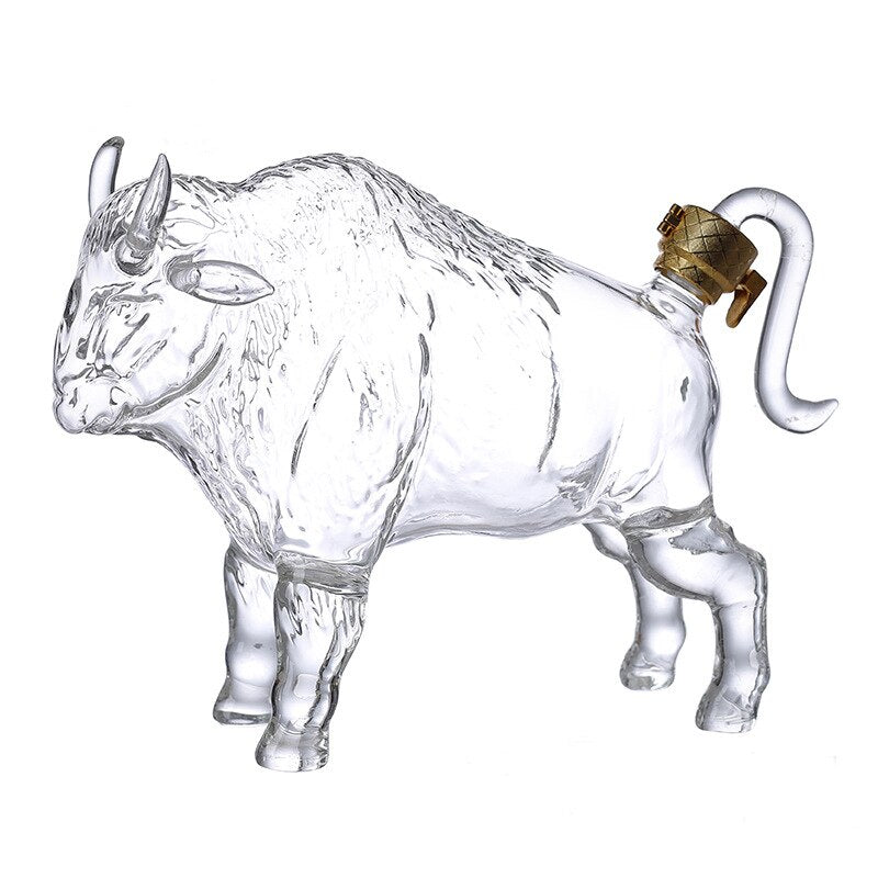 Yak Shaped Glass Decanter-Wine and Whiskey Decanter