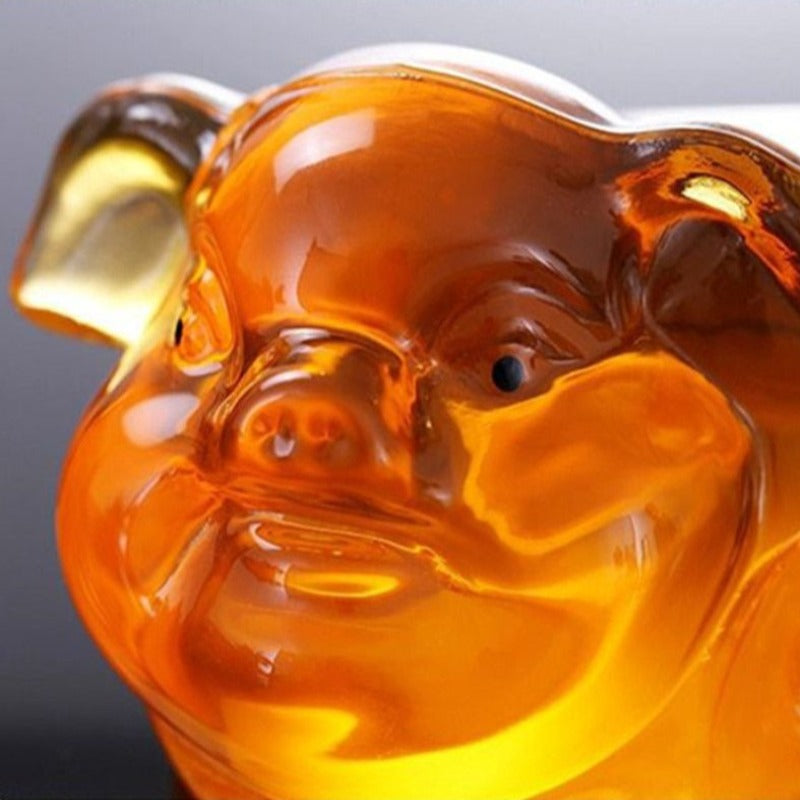 Pig Shaped Whiskey Decanter-Wine and Whiskey Decanter