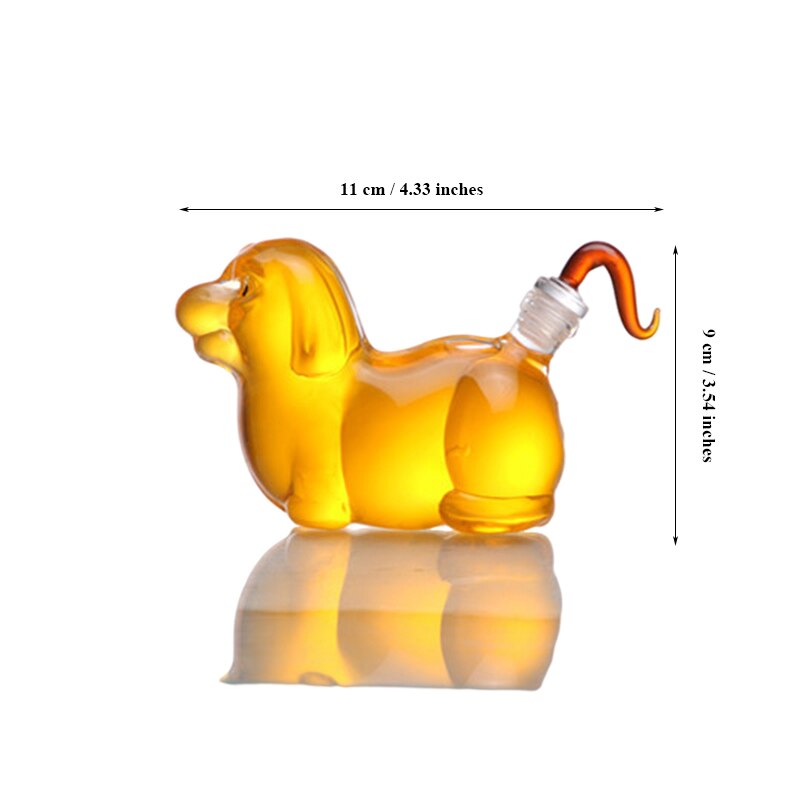 Dog Design Glass Decanter-Wine and Whiskey Decanter
