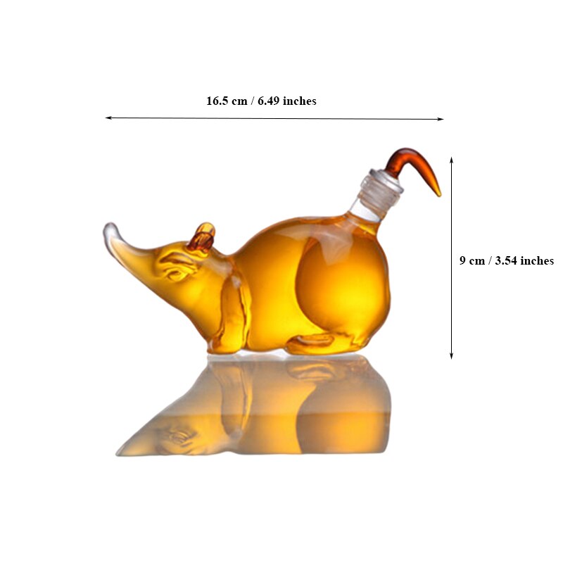 Mouse Shaped Whiskey Decanter-Wine and Whiskey Decanter