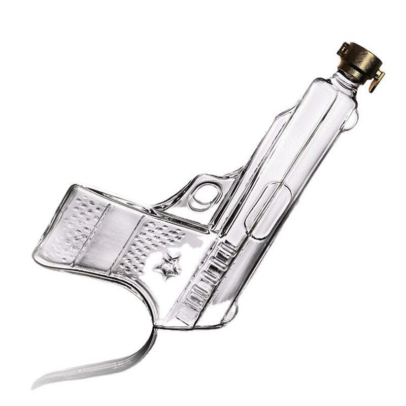 Pistol Style Glass Decanter-Wine and Whiskey Decanter